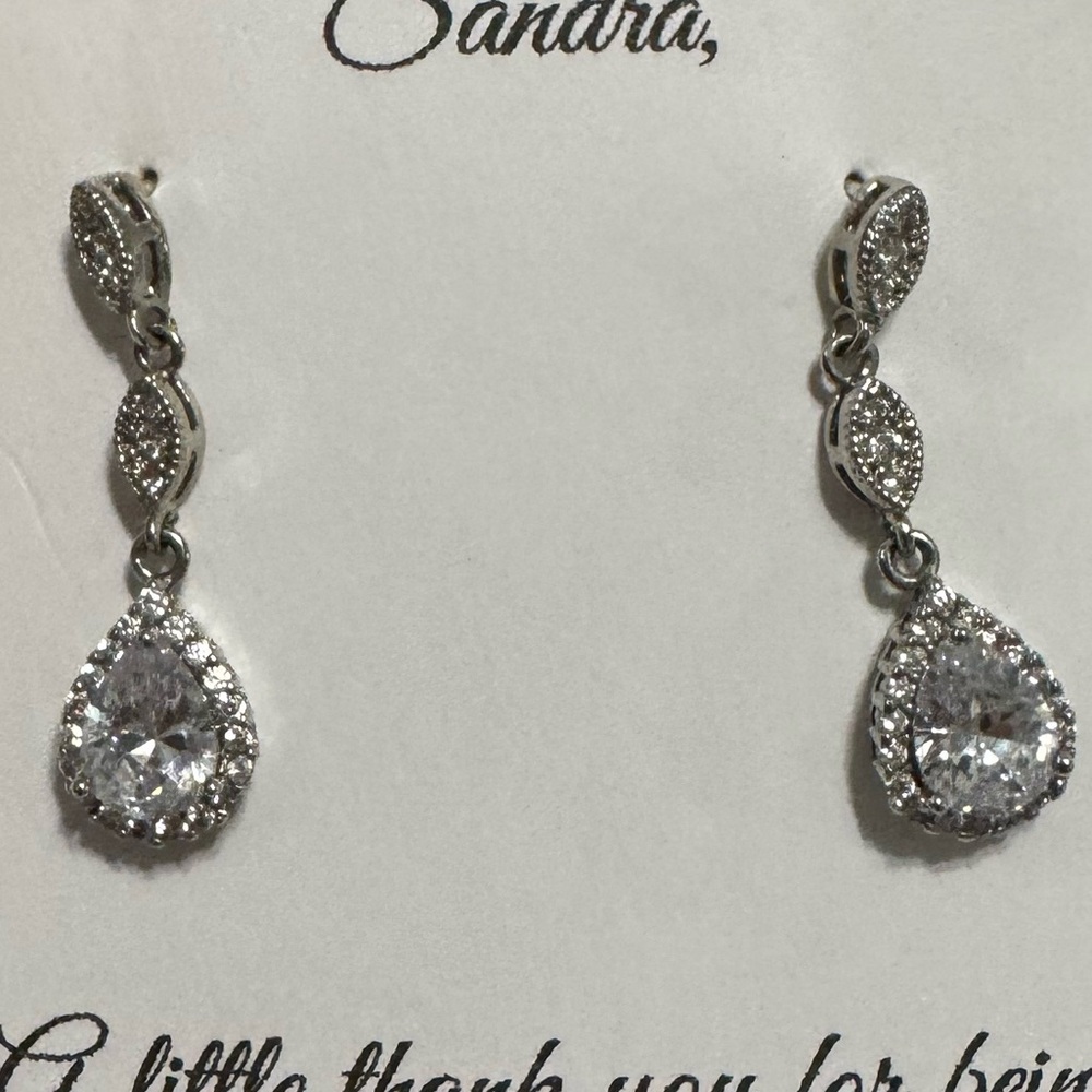 Elegant Silver Drop Earrings